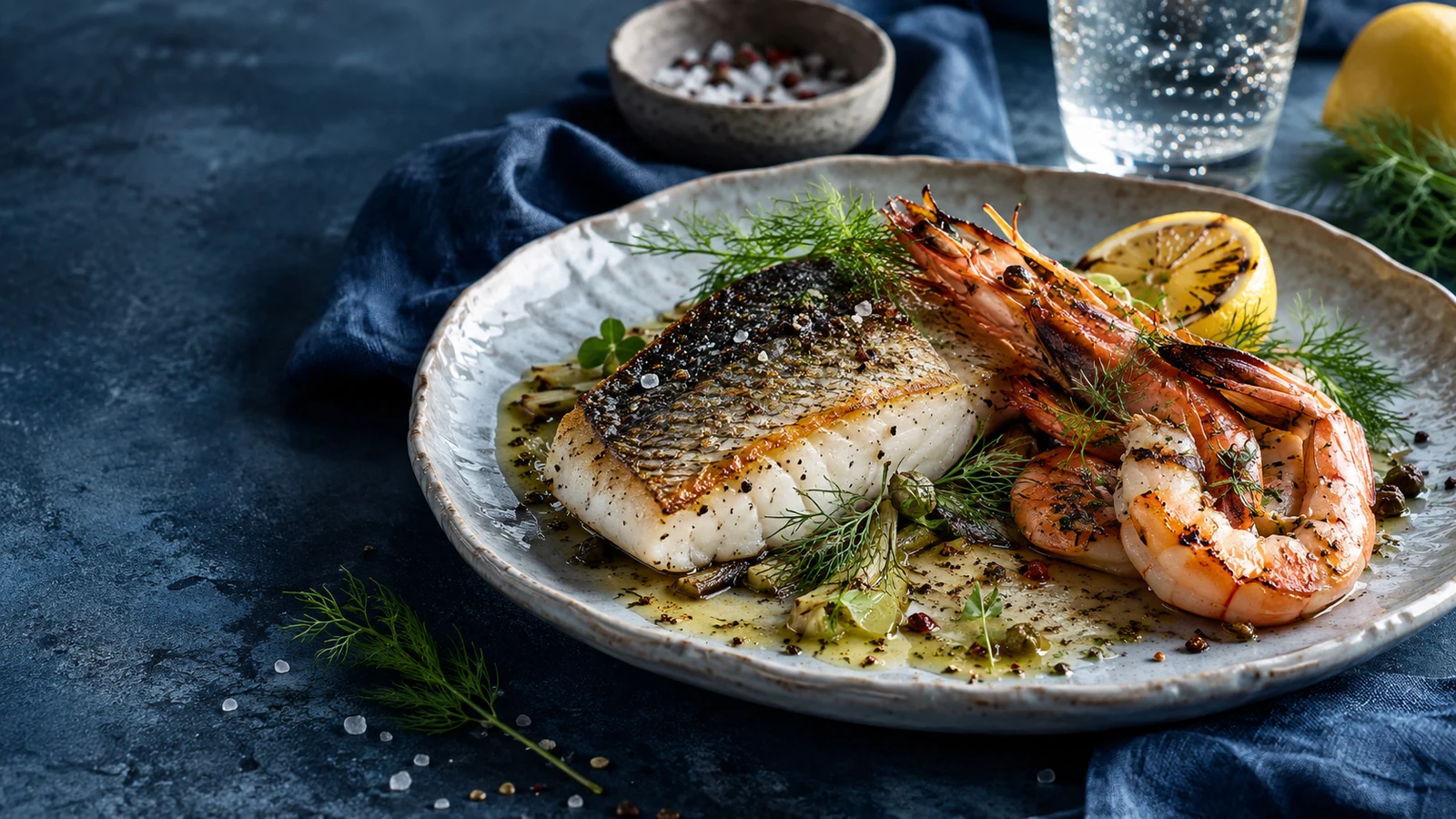 Fisch & seafood – inszeniertes kulinarisches Motiv
