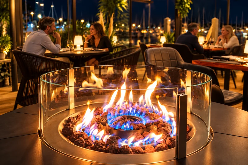 Der kleine Grieche – Tisch am Kamin